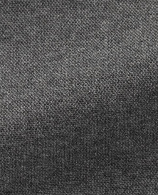 Medium Grey Melange Cotton Pique Knit image 1