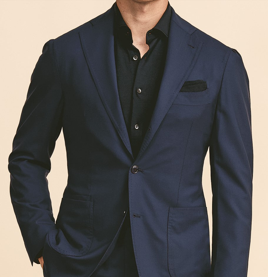 Dark Blue Suit in S170 Wool image 1