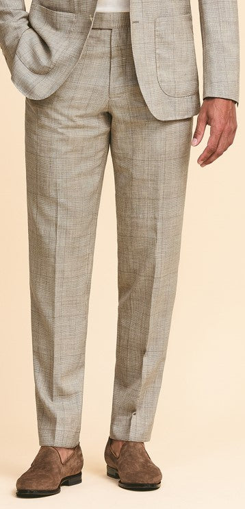 Biege & Sand Wool-Silk-Linen Suit