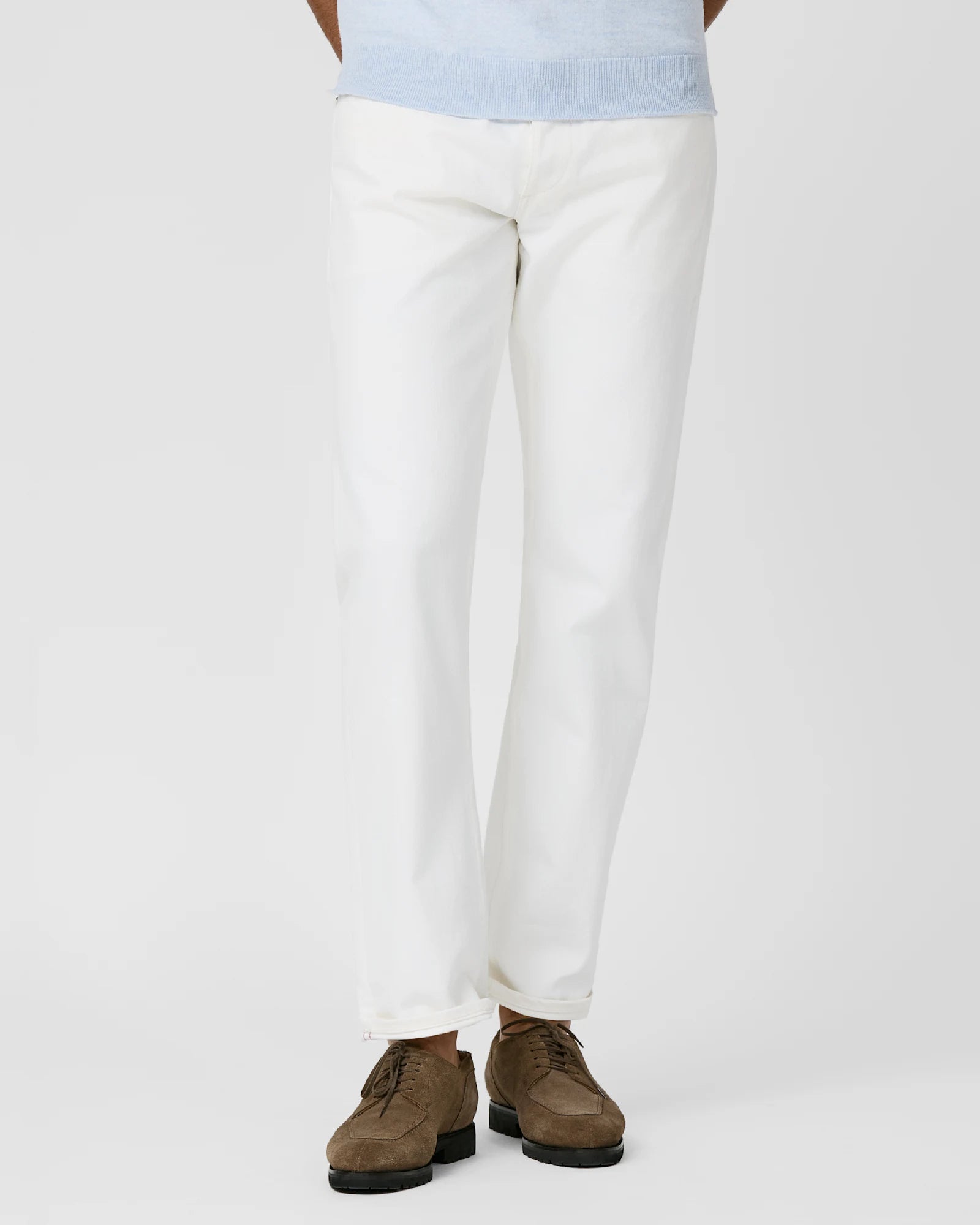 White Selvedge Stretch Jeans