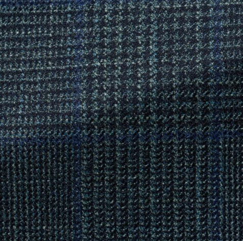 Green & Midnight Blue Glencheck Jacket