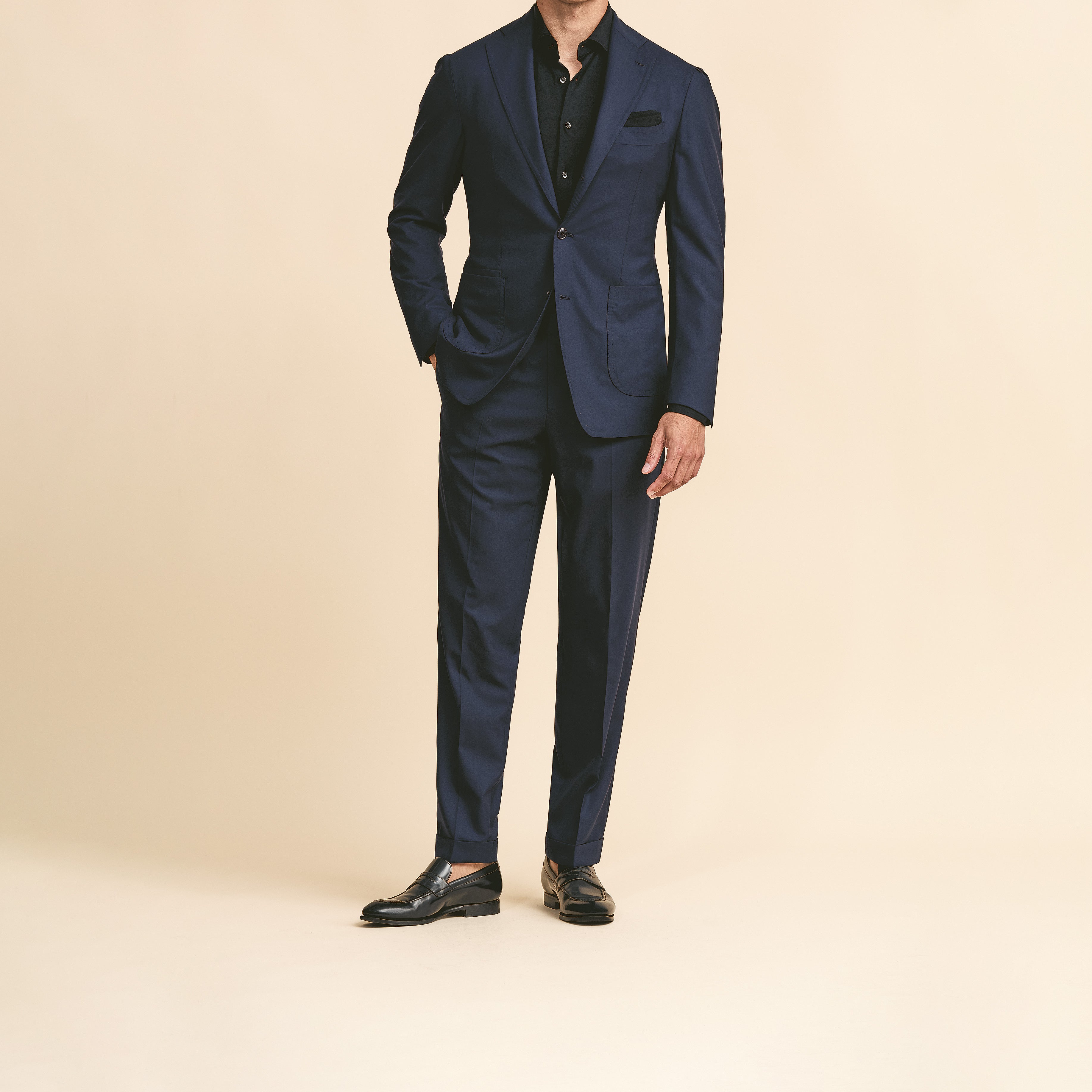 Dark Blue Suit in S170 Wool image 0