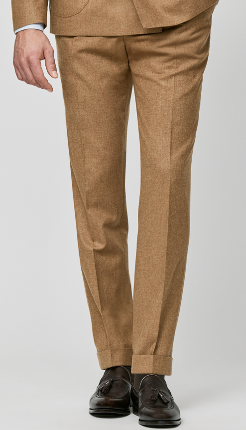 Camel Wool-Cashmere Suit