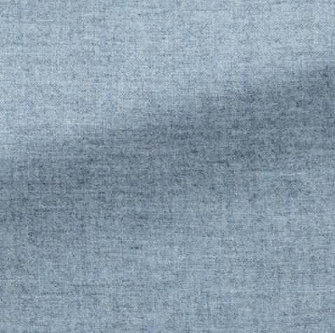 Ice Blue-Grey Wool-Cashmere Safari Suit