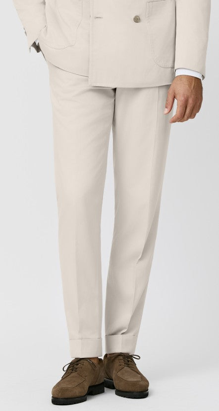 Ecru Suit in Soft Touch Silk