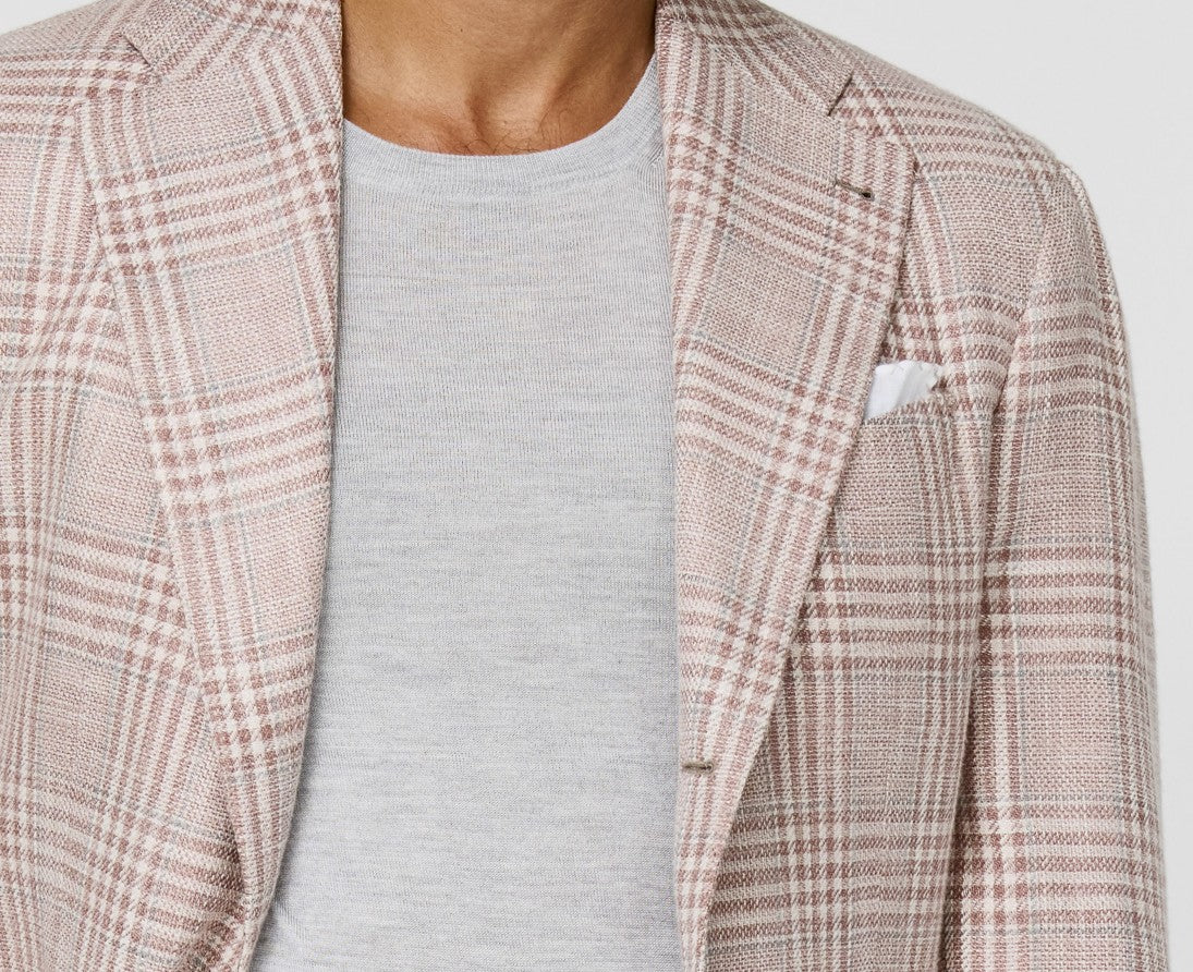 Light Pink Glencheck & Grey Windowpane Jacket