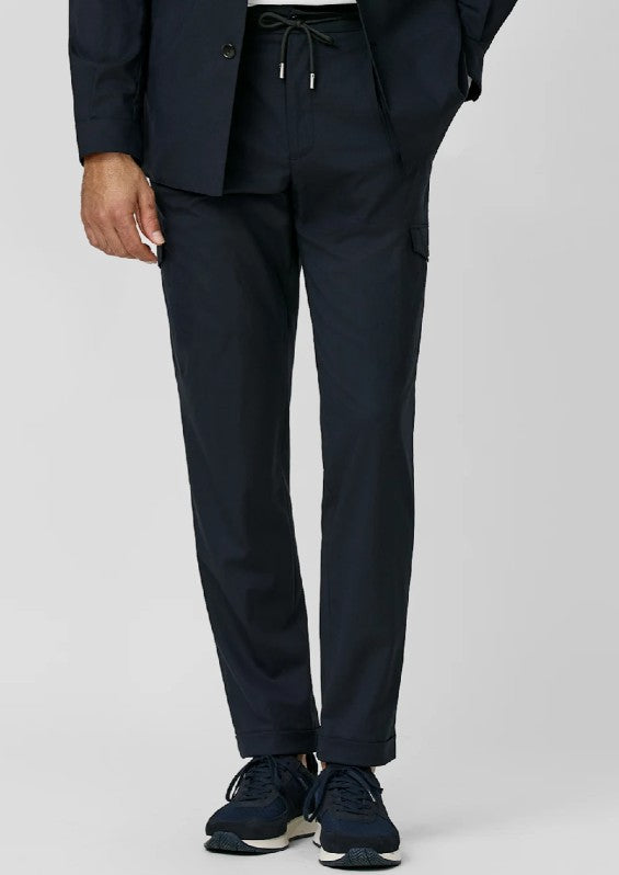 Midnight Blue Suit in Tropical Stretch Wool
