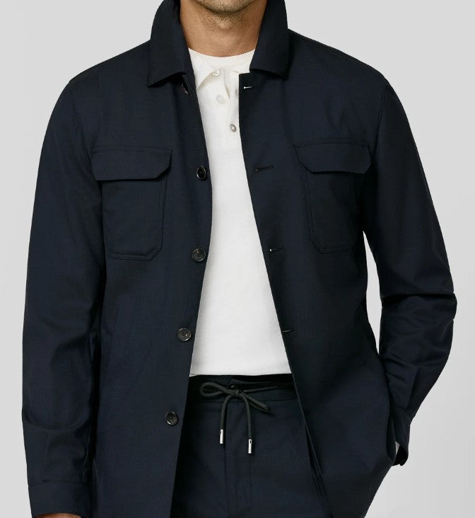 Midnight Blue Suit in Tropical Stretch Wool