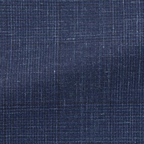 Navy Blue & Midnight Blue Glencheck Suit image 3