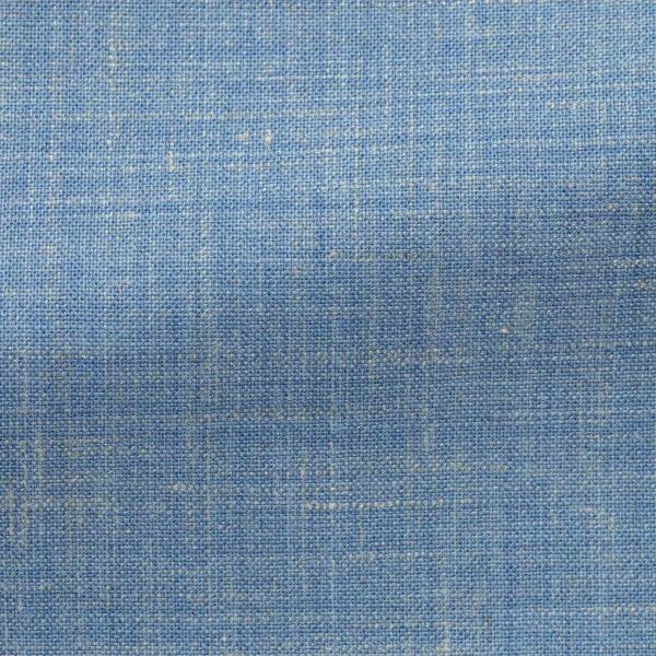 Sky Blue Stretch Wool-Linen 3-Piece Suit