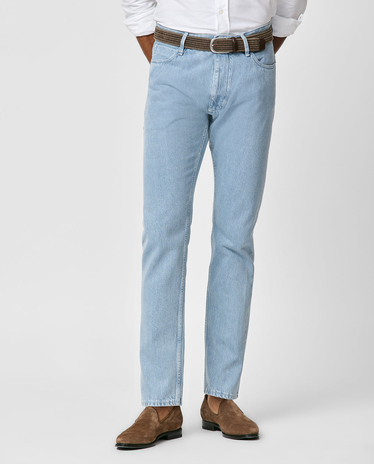 Light Blue Selvedge Rigid Jeans