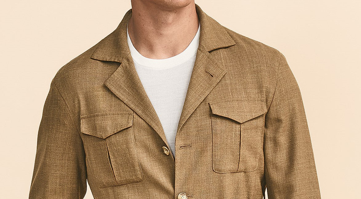 Caramel Safari Suit With Belt