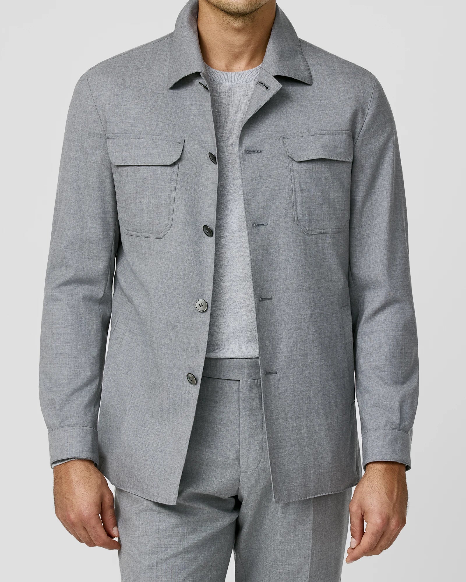 Storm Gray Suit in S170 Wool