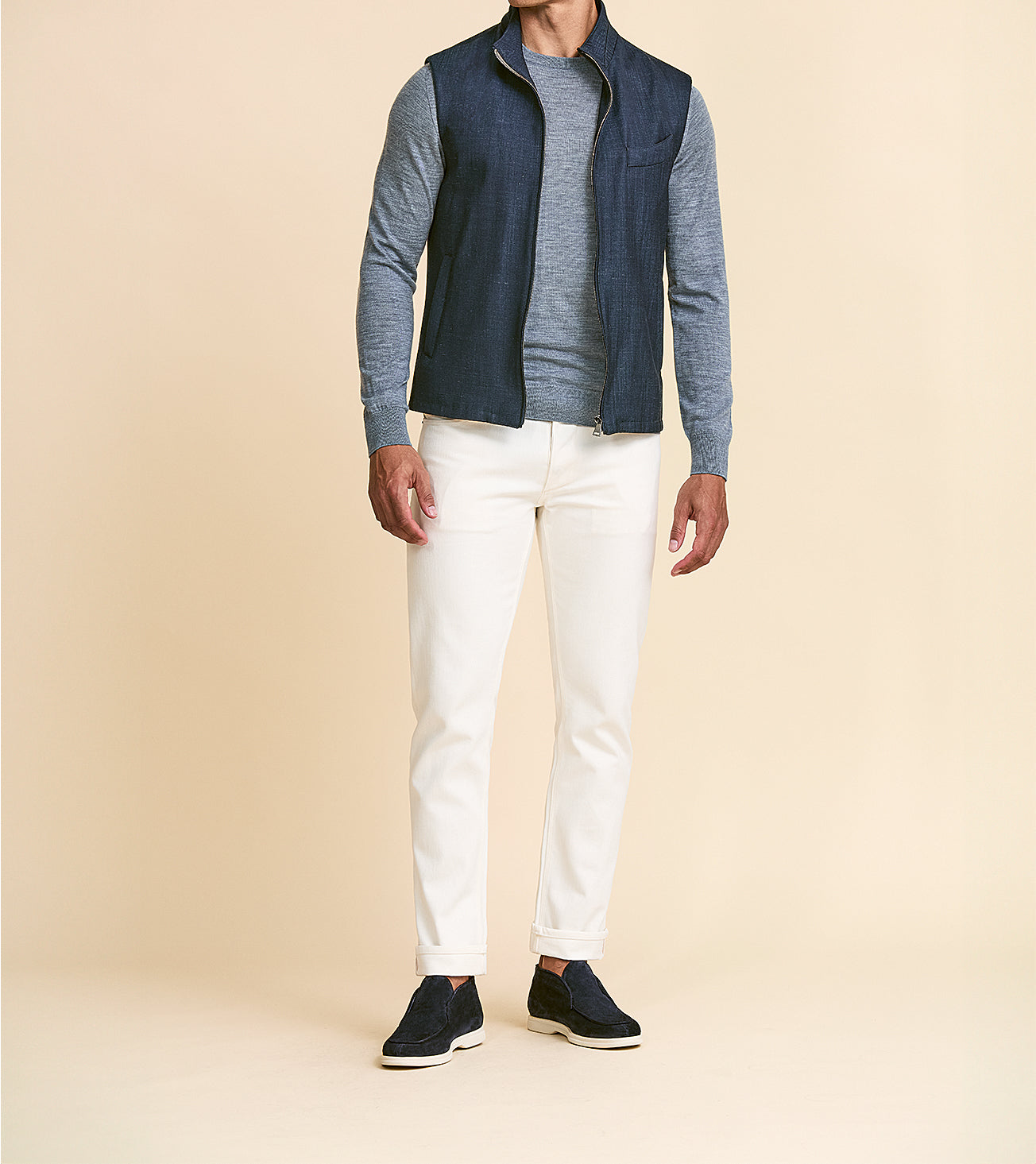 White Selvedge Stretch Jeans