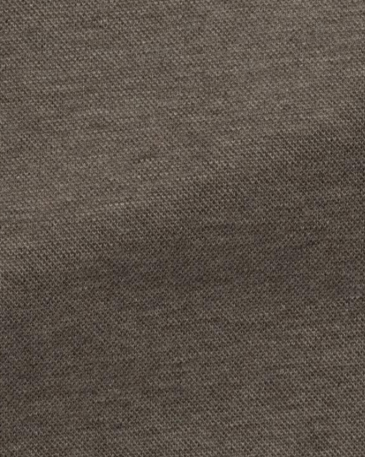 Walnut Shirt in Melange Cotton Pique Knit
