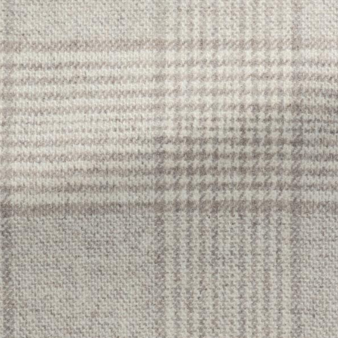 Sand & Off-White Wool-Cashmere Glencheck Jacket