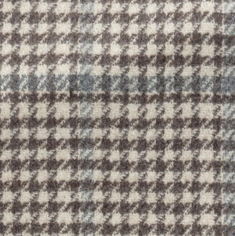 Tan & Grey Houndstooth Wool-Cashmere Jacket