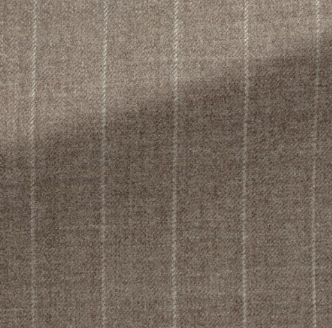 Mocha & Light Brown Stripes Wool Suit