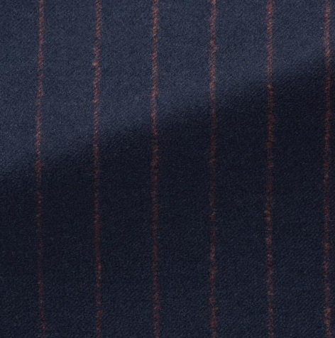 Indigo & Rust Stripes Stretch Wool Suit