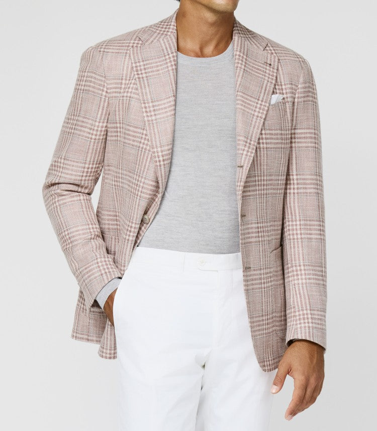 Light Pink Glencheck & Grey Windowpane Jacket