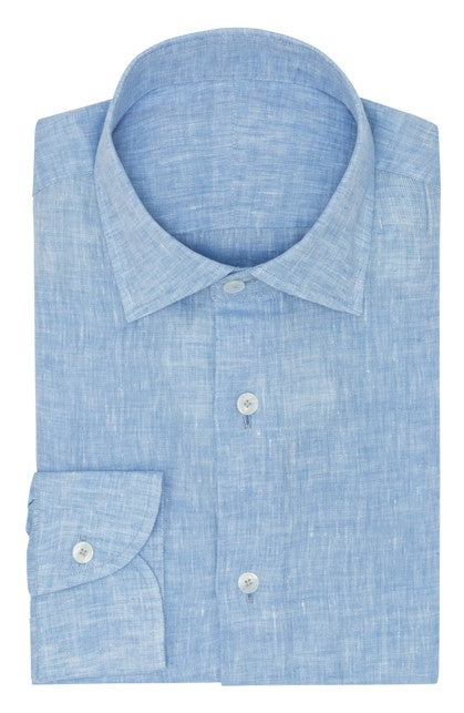 Cornflower Blue Linen Shirt