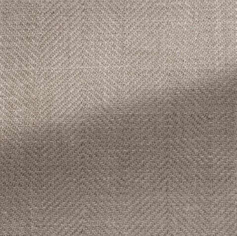 Biege Herringbone Shirt Jacket in Wool-Silk-Linen Blend image 1