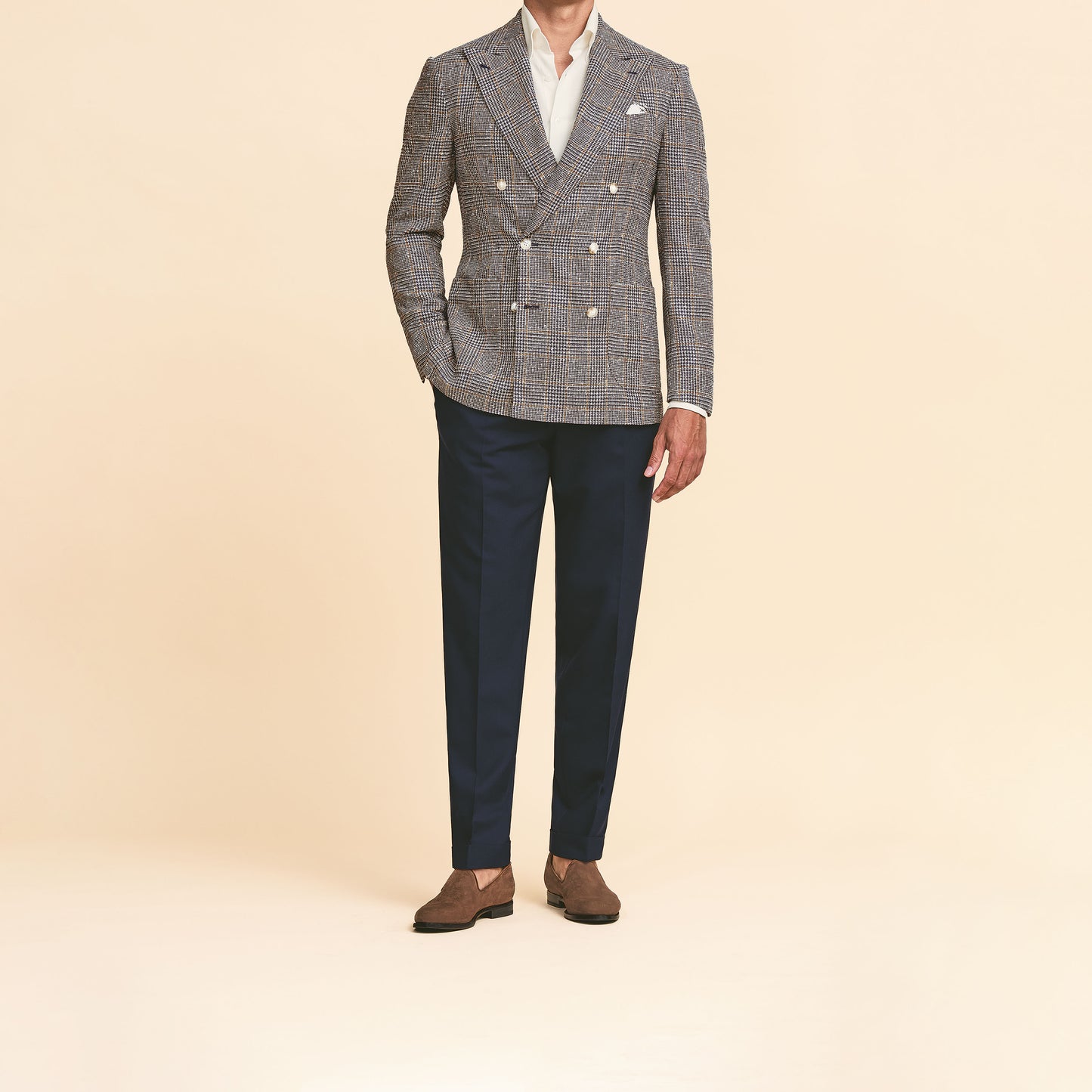 Royal Blue & Ivory Glencheck Jacket image 0