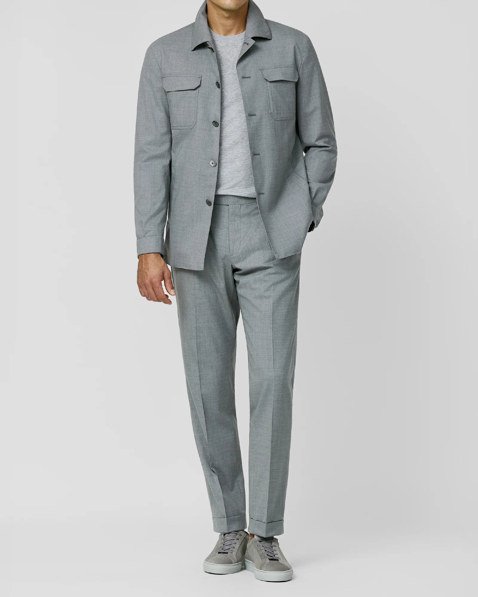 Storm Gray Suit in S170 Wool